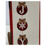 Hanging Joy Christmas light decor