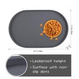 Waterproof 0.5" Raised Edge silicone dog foot mat