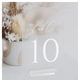 JINMURY Frosted Arch Table Numbers for Wedding