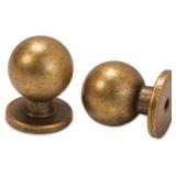 20 Pack Antique Style Brass Cabinet Knobs