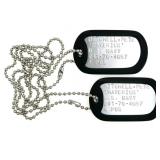 MAVERICK Top Gun Stainless Steel Dog Tag Set