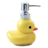 Ceramics Duck Soap Dispenser with Stainless Pump