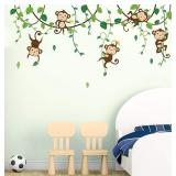 decalmile Monkey Climbing Tree Wall Decal