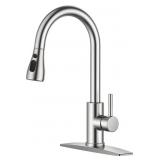 Brushed Nickel Kitchen Faucet with sprayer