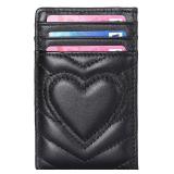 Quilted Leather Small Wallet RFID Credit Card