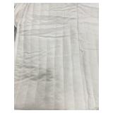 Houieso white quilted bed skirt king size