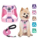 Beautyzoo pink dog harness and leash size XS