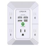 5 Outlet Extender with 4 USB Charging Ports