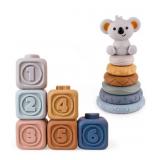 Soft Silicone Building Blocks Montessori Toy