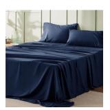 Bed Sure navy bed sheets set