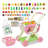 Kids Shopping Cart- 2 in 1. With Plastic Food