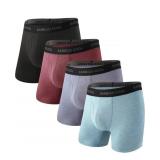 BAMBOO COOL Menï¿½s Underwear Boxer Briefs 4pk