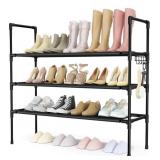 VTRIN Shoe Rack 3 Tier Long Organizer