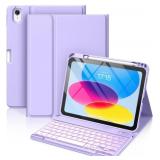 Hamile for iPad 10th Generation Case with Keyboard