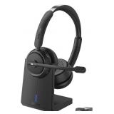 LEVN Wireless Headset with Mic for Work,