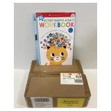 Case pack of 12 Scholastic educational workbooks