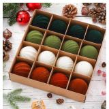 16 Pcs Velvet Tree Ornaments