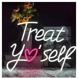 Treat Yourself LED Neon Sign for Wall Decor