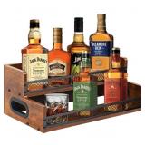 Liquor Bottle Display Shelf 2 tier