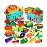 100 Pcs Play Food Set for Kids