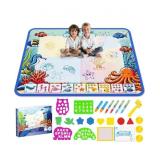 Water doodle drawing mat for kids