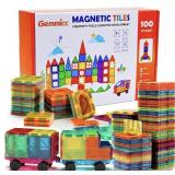 Gemmicc Magnetic Tiles 100 PCS w/ 2 Cars