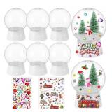 Pieces 4 Inch Plastic Snow Globes