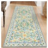 Machine Washable Runner Rug 2x6,Boho Bathroom R