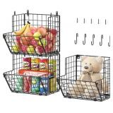 X-cosrack 3 Tier Metal Wire Basket