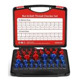 Nut and Bolt Thread Checker - 44 PCS Nut and B