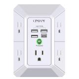 Wall Charger, Surge Protector, QINLIANF 5 Outlet