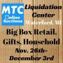 MTC Liquidation Dec. 3rd - Big Box Retail, Gifts, Household