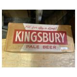 cardboard Kingsbury pale beer box