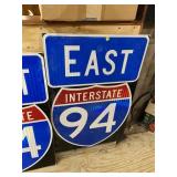 interstate 94 east road sign