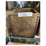 E-Z anti-borax compound wooden crate