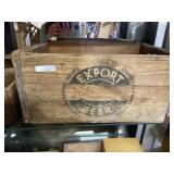 Rhinelander export beer wooden crate