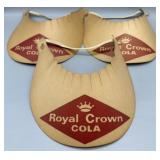 (3) Vintage Royal Crown Sun Visors