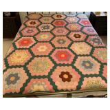 Antique Quilt - Grandmothers Flower Garden