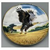 Franklin Mint Eagle Decorative Plates w/Stands