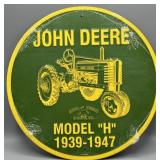 John Deere Model H Metal Sign