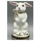 Limoges Chamarat Exclusive White Rabbit Box