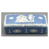 1891-1908 Wedgwood Blue Jasperware Trinket Box