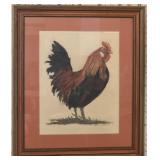 Rooster Framed Picture