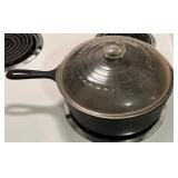 Cast Iron Chicken Fryer w/Wagner Ovenware Lid