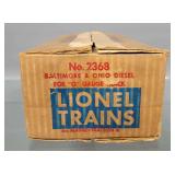 Postwar Lionel 2368 Baltimore & Ohio master carton ONLY