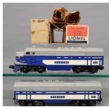 Postwar Lionel 2240 Wabash F3 diesel locomotive units in original boxes