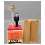 Postwar Lionel 1045 Operating Watchman accessory in a original box