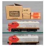 Postwar Lionel 218 Santa Fe Alco FA diesel locomotive AA units in master carton