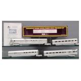 MTH Premier O gauge Burlington Pioneer Zephyr diesel passenger set in original box 20-2250-1