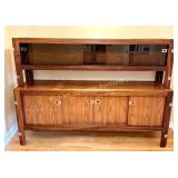 MCM ROSEWOOD CREDENZA WITH REMOVABLE HUTCH